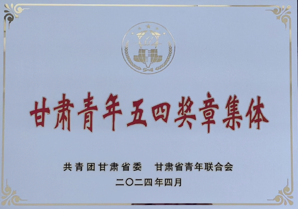 研发中心“数字集成电路设计组”荣获第28届“甘肃青年五四奖章”集体