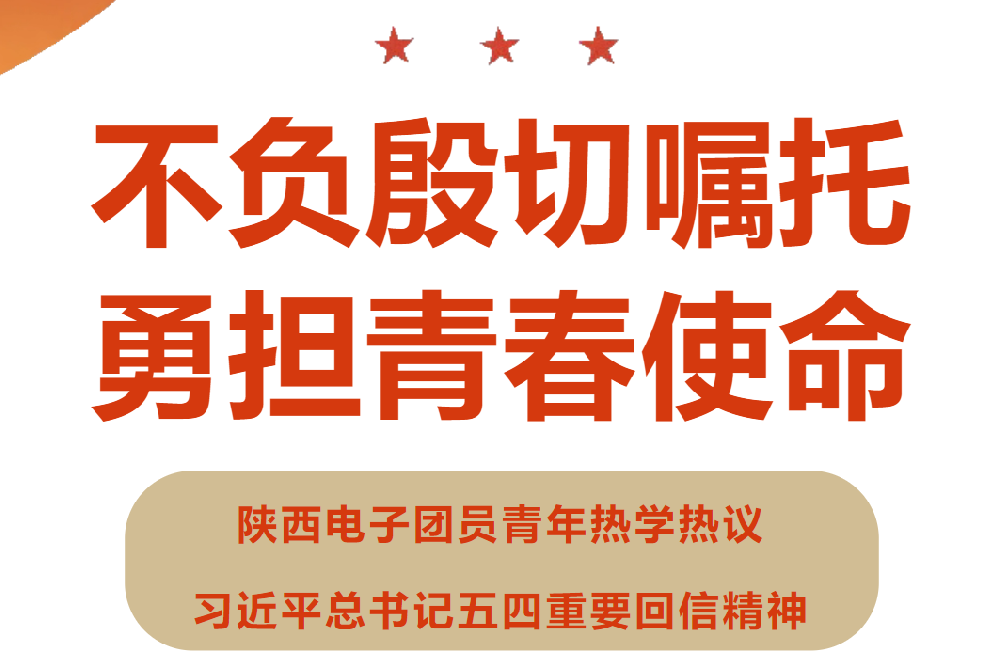 陕西电子团员青年热学热议习近平总书记五四重要回信精神